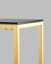 Консоль ТАУН 115*30 золото стекло smoke