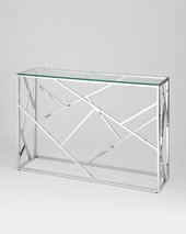 Консоль АРТ ДЕКО 115*30 серебро