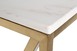 Консоль искусственный белый мрамор Pearl White/матовое золото2