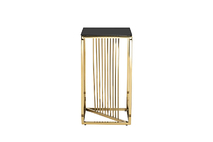 Столик журнальный высокий черное стекло/золото 13RXET8082L-GOLD
