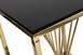 Столик журнальный черное стекло/золото 13RXET8083M-GOLD3