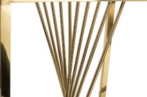 Столик журнальный черное стекло/золото 13RXET8083M-GOLD